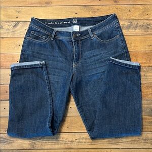 Women's Modern Fit capri Boyfriend Jeans